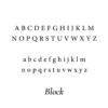 Block font