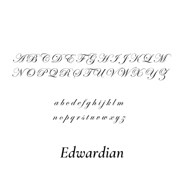 edwardian script