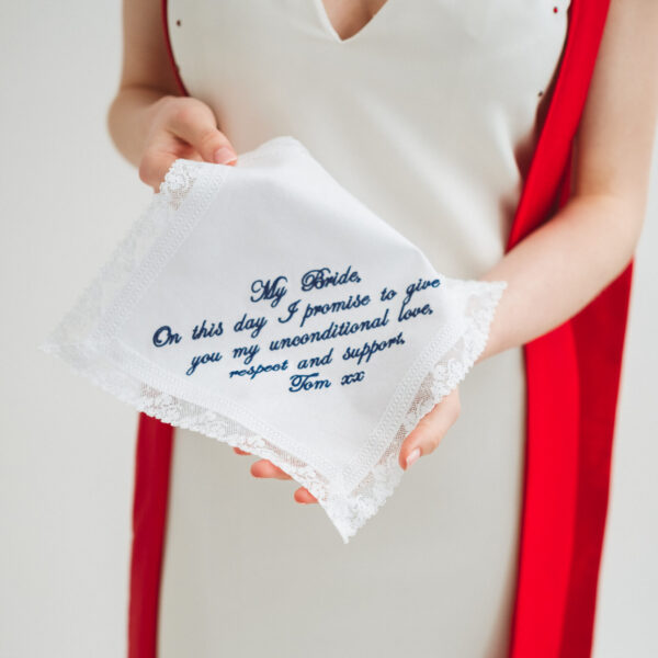 personalised ladies handkerchief
