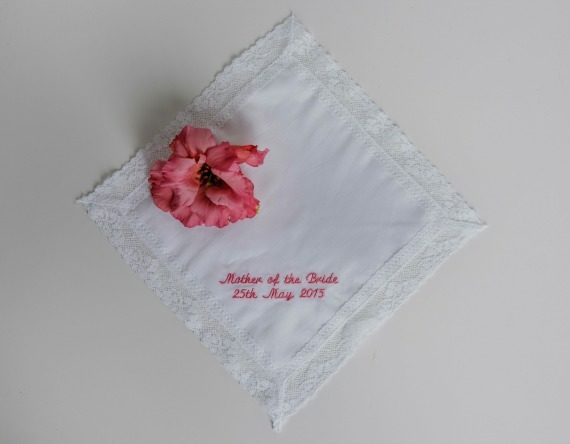 handmade wedding handkerchiefs