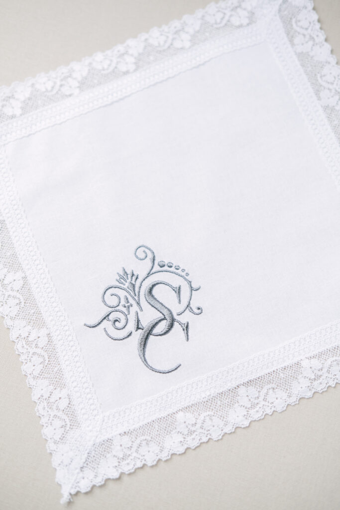 Custom ladies handkerchief embroidered logo | Extra Special Touch