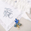 Nottingham Lace Handkerchief - Custom wedding handkerchief - Upload your own wedding design (1-3 colours)