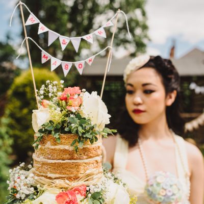 Looking for 1950’s wedding ideas? How about a whimsical tea party with rockabilly bride?