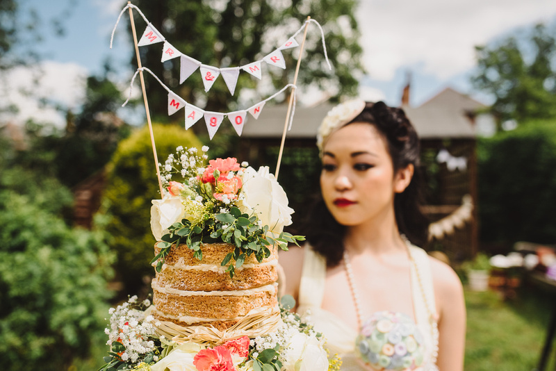 Looking for 1950’s wedding ideas? How about a whimsical tea party with rockabilly bride?