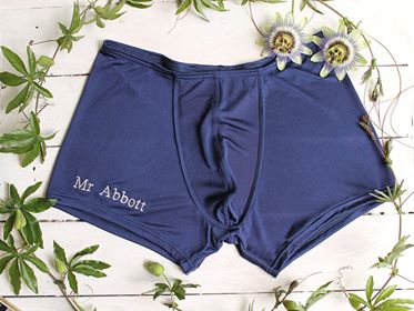 silk boxers, personalised boxer shorts, personalised silk gift, jersey boxer shorts, personalised mens lingerie, silk anniversary gift for men