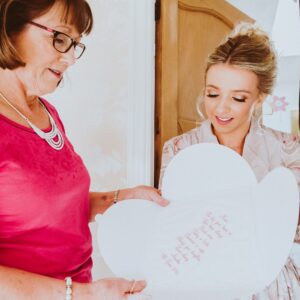 Wedding handkerchief for Mother of the Bride