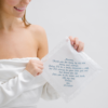 Nottingham Lace Handkerchief – Any message embroidered to 250 Characters