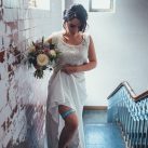 Clara bride silk garter