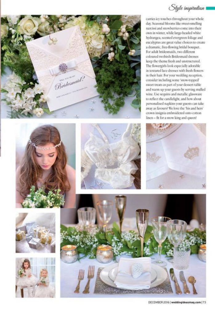 Winter Wonderland feature Wedding Ideas Magazine