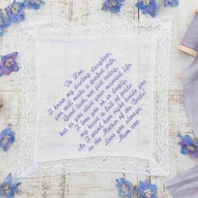 Personalised Bride Handkerchief Wedding Extra Special Touch   15 Extraspecialtouch 1 Scaled E1705430956667 768x768 