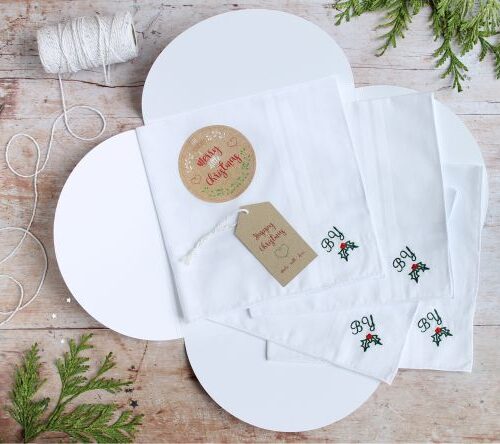 Personalised Christmas Handkerchief