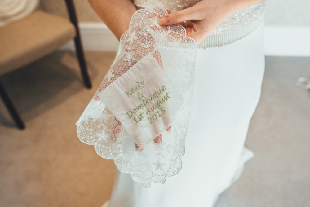 Bridal Boudoir, silk lingerie, lace robe and handmade wedding garters