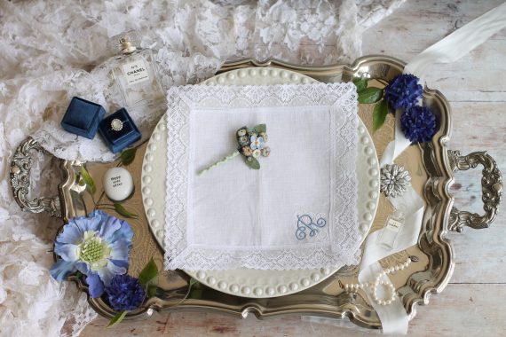 Bride handkerchief