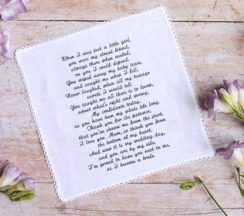 personalized ladies handkerchiefs