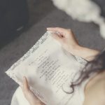 Wedding handkerchief with poem