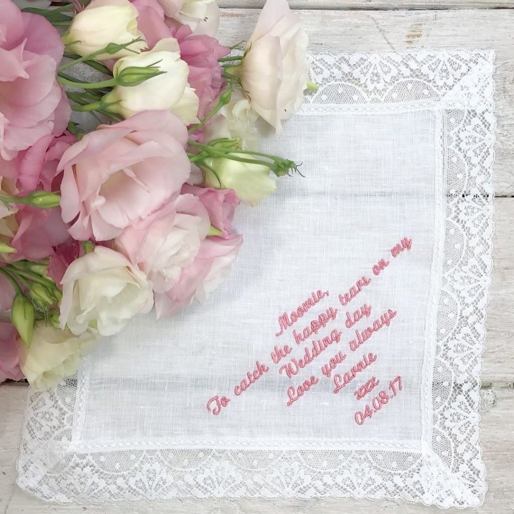 Personalised Mother of the Bride handkerchief
