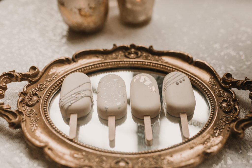Two Grooms: Luxe, Contemporary Wedding Styling with Personalised Napkins and lollies