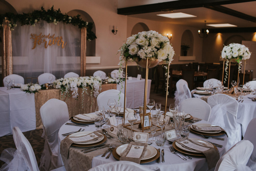 Classic Fairytale Wedding with Personalised Handkerchiefs and Napkins