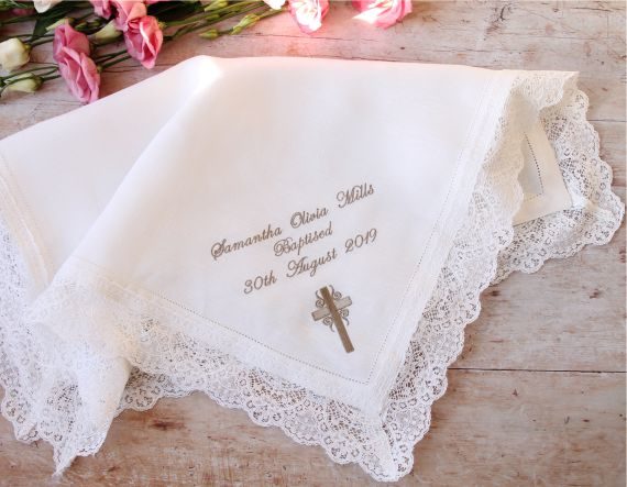 christening blanket personalised