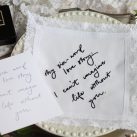 handwriting handkerchief