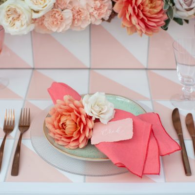 Brides Magazine Look Book – Coral & Blush Pink Contemporary Wedding Inspiration