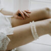 Laura Blush wedding garter