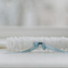 Victoria garter with blue bow