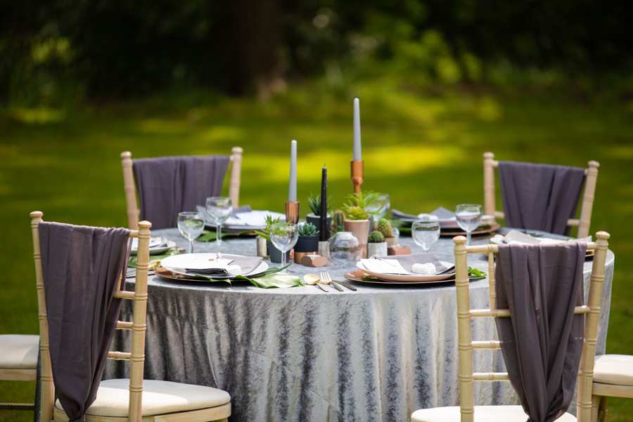Outdoor Wedding Ideas; Dreamy Table Settings With Our Embroidered Napkins
