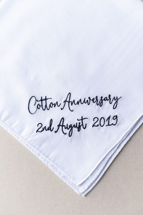 Personalised Cotton Anniversary Gift