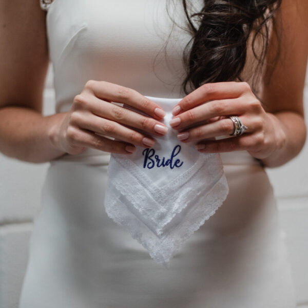Embroidered bride Handkerchiefs