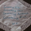 Something Blue wedding handkerchief