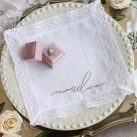 Monogrammed Brides Handkerchief