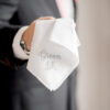 Groom Monogrammed Handkerchief
