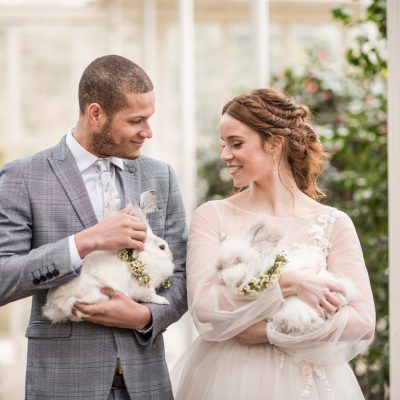Spring Wedding with the Easter Bunny at Wollaton Hall