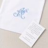 Monogrammed garter storage bag