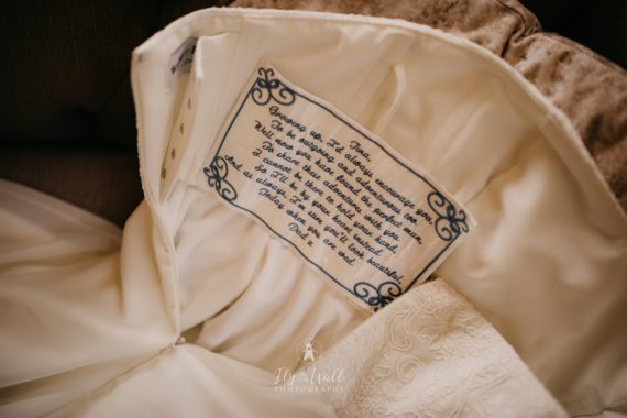 Embroidered Wedding Dress Label