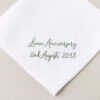 Linen Anniversary Handkerchief