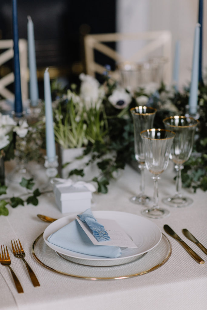 Something Blue Ideas For A Black Tie Wedding At Fulham Palace