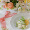 Pastel Floral Wedding With Velvet Napkin Bows