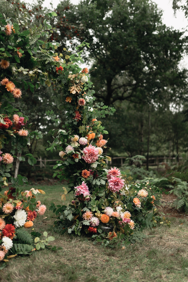 Secret Garden Woodland Wedding With Personalised Ribbon