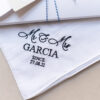 Mr & Mrs Wedding handkerchief