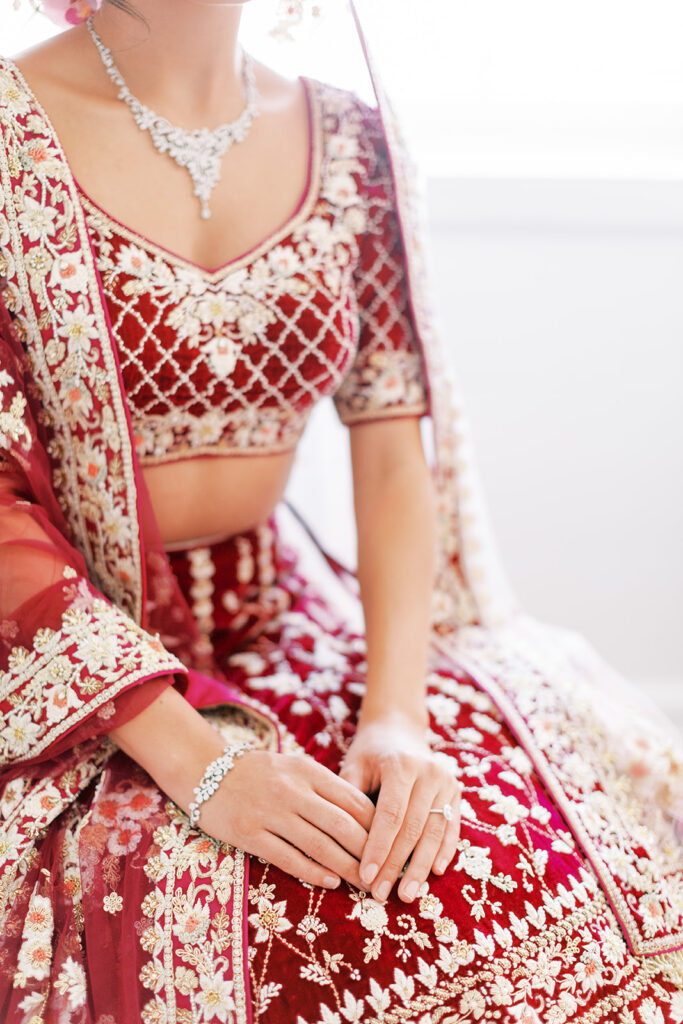 Opulent Indian Wedding With Vintage Monogram Wedding Napkins