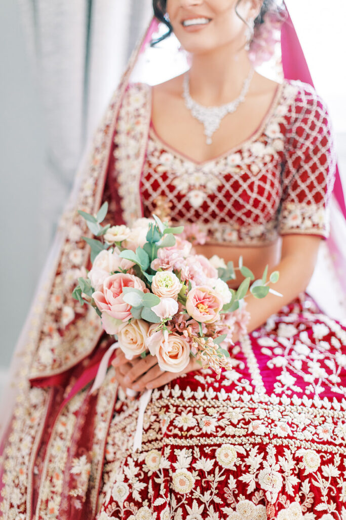 Opulent Indian Wedding With Vintage Monogram Wedding Napkins