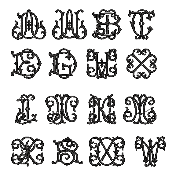 Couture monogram handkerchief