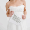 Irish Linen Lace Corner Handkerchief Personalised with own words up 250 Characters