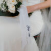 Personalised velvet bouquet ribbon