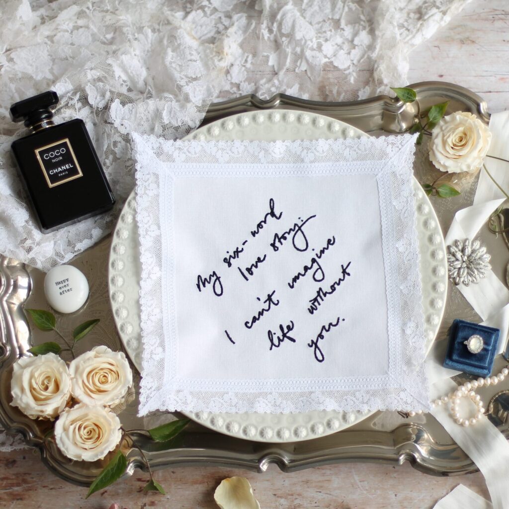 Unique Embroidery Options For Our Personalised Handkerchiefs
