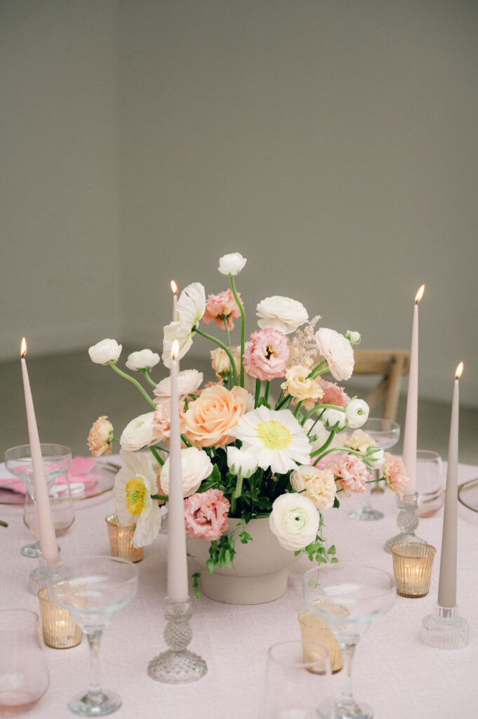 Luxury Pink Wedding Styling With Personalised Hankies