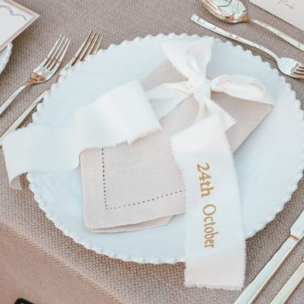 6 Ways To Use Our Embroidered Ribbons to Elevate Your Wedding