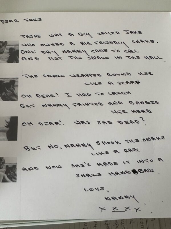 handwriting handkerchief